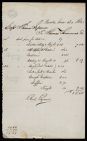 Bill for Captain Thomas Sparrow from Thomas Simmons